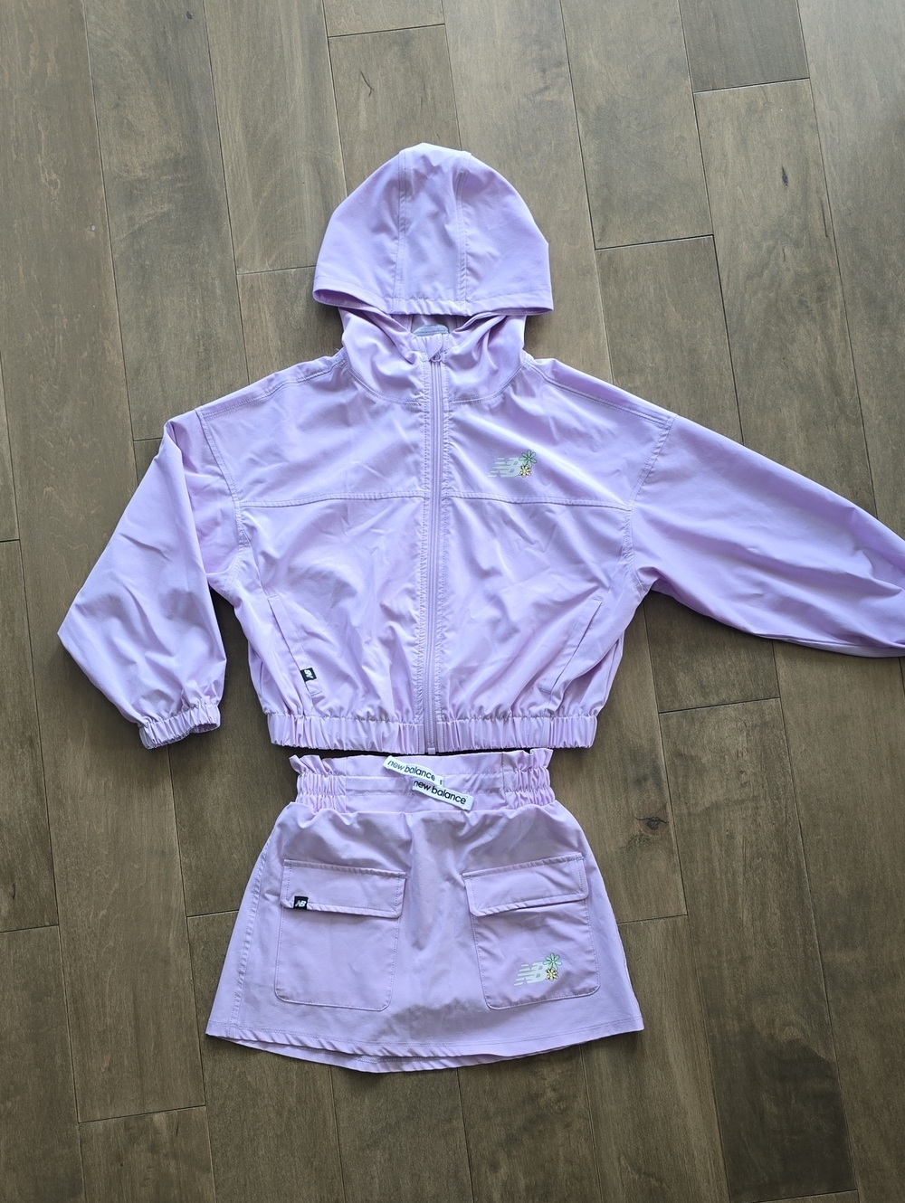New Balance Lilac Hooded Jacket and Skort Set